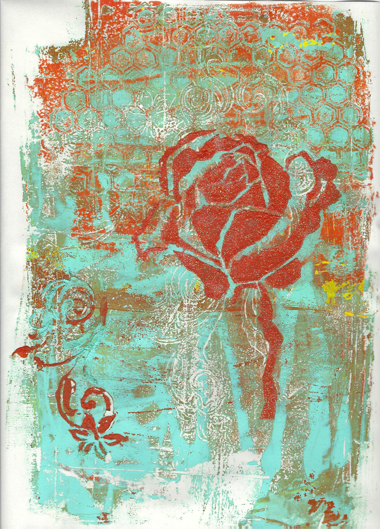 Gelli Print Cards