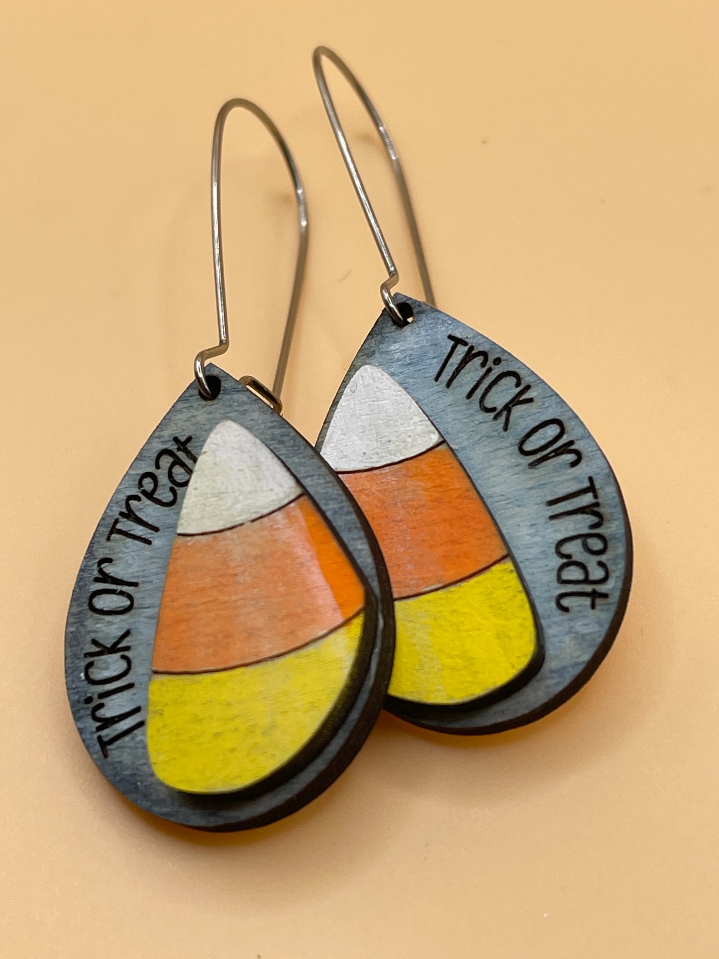 Trick or Treat Candy Corn Earrings