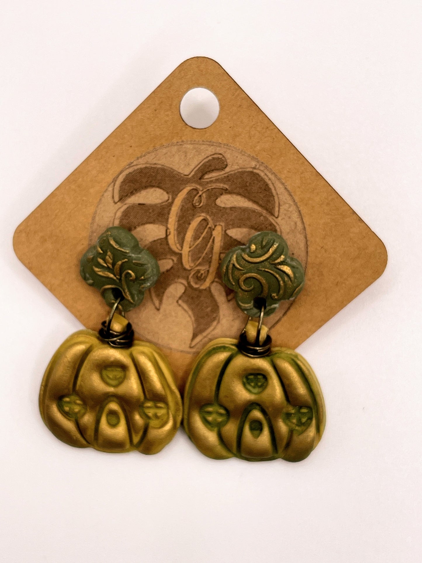 Pumpkin and Gourd Earrings