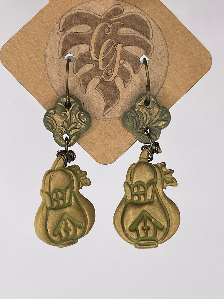 Pumpkin and Gourd Earrings