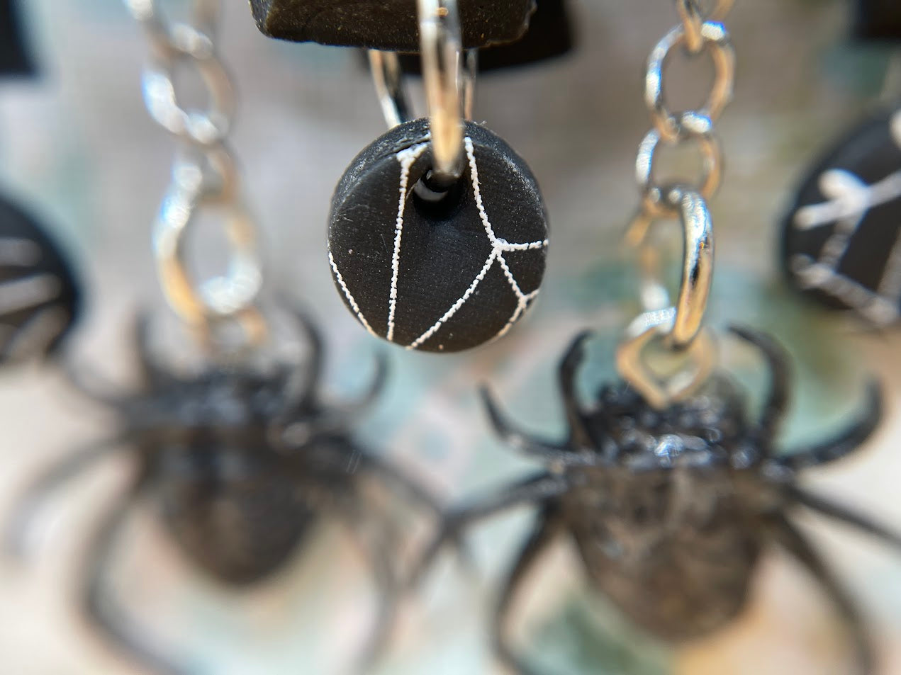 Dangle Spider Earrings