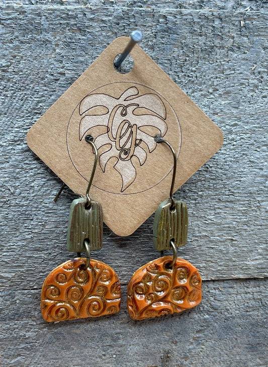 Fall Pumpkin Earrings